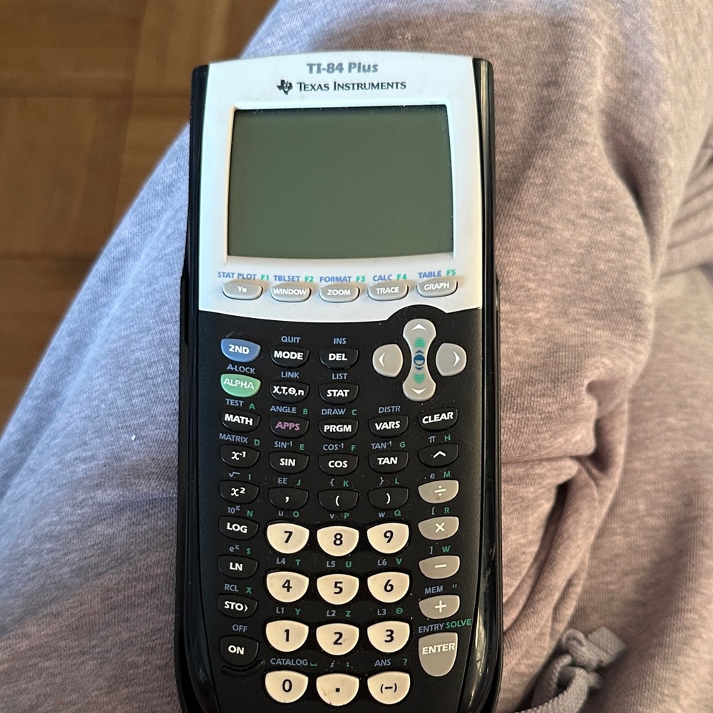 Texas Instruments TI-84 Plus Black and White Calculator